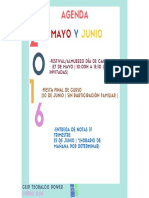 Agenda Mayo-Junio