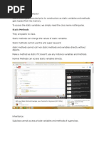 Static Variables and Blocks