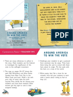 Around America To Win The Vote Teacher Tip Card