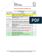 Calendário acadêmico UFAM