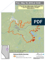 Estimated wildfire perimeter based on aerial assessment