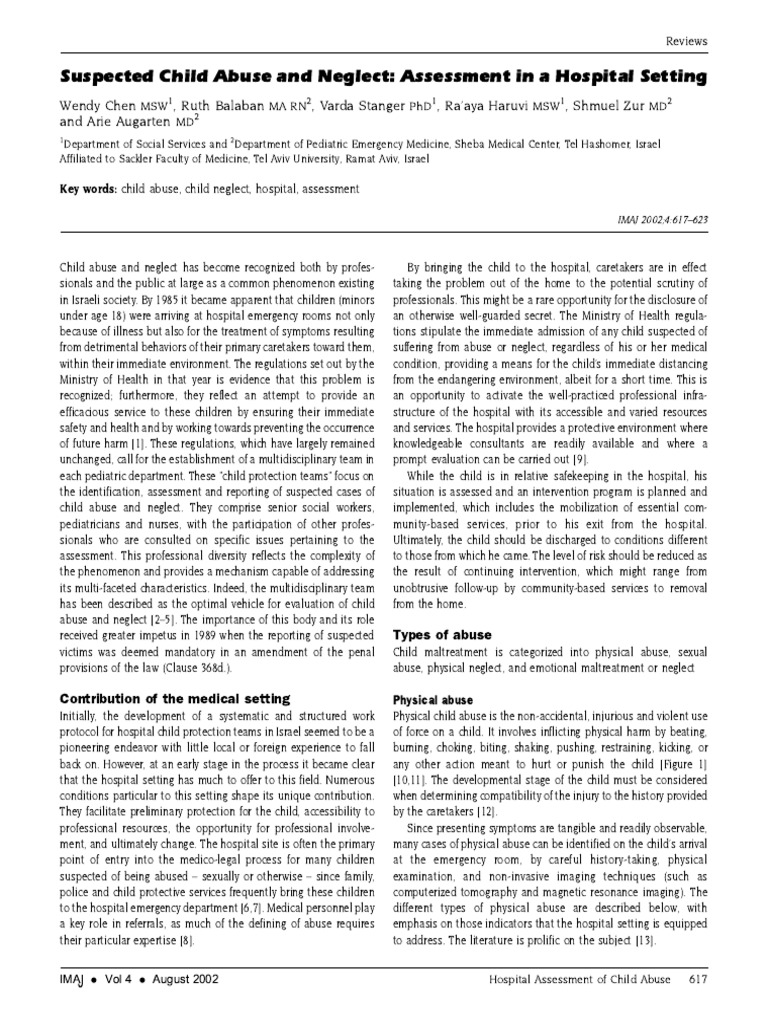 Assesstment of Child Neglect | PDF | Child Neglect | Child Abuse