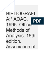 Viii. Bibliografi A: AOAC. 1995. Official Methods of Analysis. 16th Edition. Association of