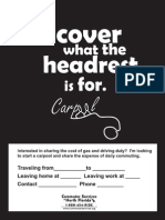 Carpool Poster: Discover What The Headrest Is For