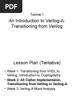 An Introduction To Verilog-A: Transitioning From Verilog: Tutorial 1