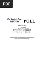 New York Times - CBS Poll May 19th National