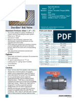 Duo-Bloc Ball Valve: Parts List (Sizes 1/2" - 2") Standard Features (Sizes 1/2" - 2")