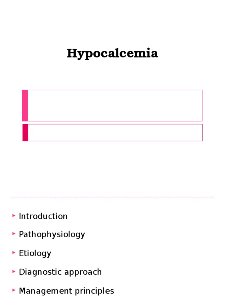 Hypocalcemia | PDF | Medical Specialties | Diseases And Disorders