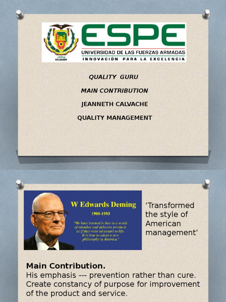 Key Principles of Quality Management | PDF | Quality Management ...