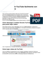 Bajar Videos de Youtube Facilmente Con Google Chrome 4540 Ne5zs5 PDF