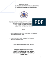 Pengembangan Produktivitas Gula Aren Dalam Meningkatkan Pendapatan MAsyarakat Di Desa Ibarat Kecamatan Anggrek Kabupaten Gorontalo Utara