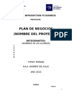 Semana 8 Formato de Redaccion Plan de Negocios