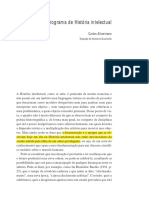 Para Um Programa de História Intelectual - Carlos Altamirano