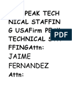 Firm Peak Tech Nical Staffin G Usafirm Peak Technical Sta Ffingattn