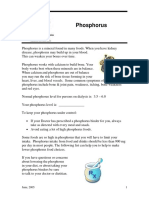 Phosphorus Content in Foods