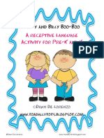 Betty and Billy Boo-Boo: A Receptive Language Activity For Pre-K and K