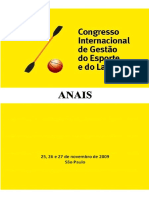 ANAIS - 3 Congresso de Gestão Do Esporte 2009