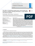 The Effects of Integrating Mobile Devices With Teaching and Learning On Students' Learning Performance - A Meta-Analysis and Research Synthesis