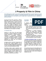 IP and Film in China Factsheet - April 2016