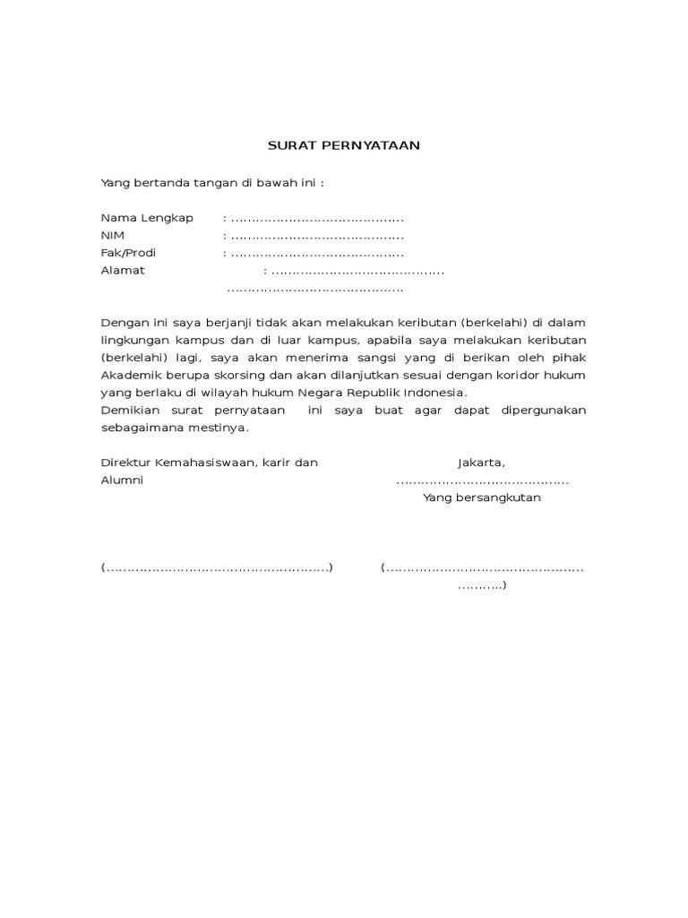 Contoh Surat Kuasa Orang Tua Kepada Wali - Simak Gambar 