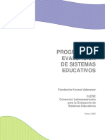 Programa de evaluación de los Sistemas Educativos