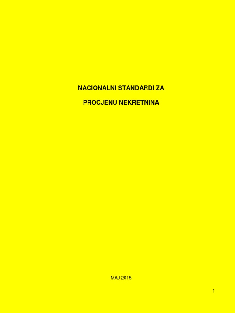 Nacionalni Standardi | PDF