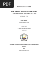 Download Proposal TA DannyGame Tutorial Pengenalan Rambu Rambu Lalu Lintas by Danny Adventius SN313244695 doc pdf