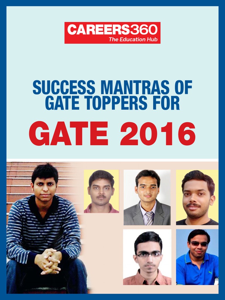 GATE 2016 Toppers' Success Strategies | PDF | Test (Assessment ...