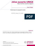 Epistemología de La Geografía Humana