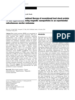 Antitumor Effects of Combined Therapy of Recombinant Heat Shock Protein