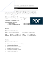 Sets, Set Notation, and Operations With Sets