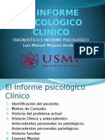 El Informe Psicologico Clinico