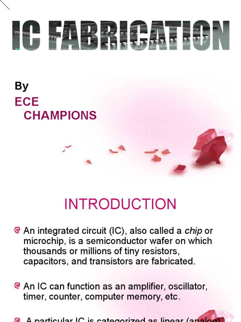 Ic Fabrication | Download Free PDF | Integrated Circuit | Semiconductor ...