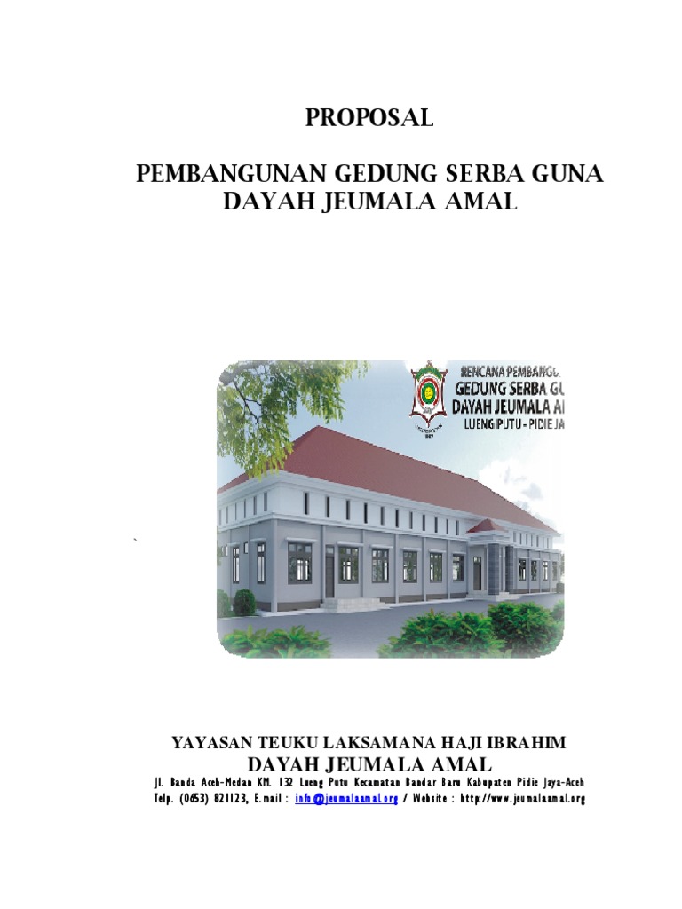 Proposal Gedung Serba Guna Final