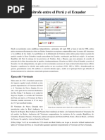 Conflicto limÃ­trofe entre el PerÃº y el Ecuador