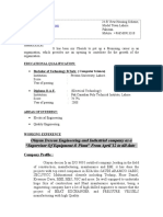 Olayan Descon Engineering and Industrial Company As A "Supervisor of Equipment & Plant" From April'12 To Till Date