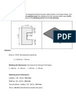 Press Tool: Calculation For Die & Punch Size