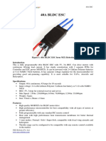 40A BLDC ESC Product Manual 2011-10-11