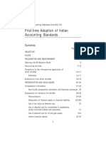 First-Time Adoption of Indian Accounting Standards