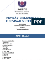 Revisão bibliográfica e revisão sistemática: métodos de pesquisa