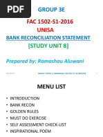 FAC1502 Bank Reconcilliation Notes