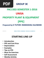 FAC1502 Property, Plant and Equipment Notes