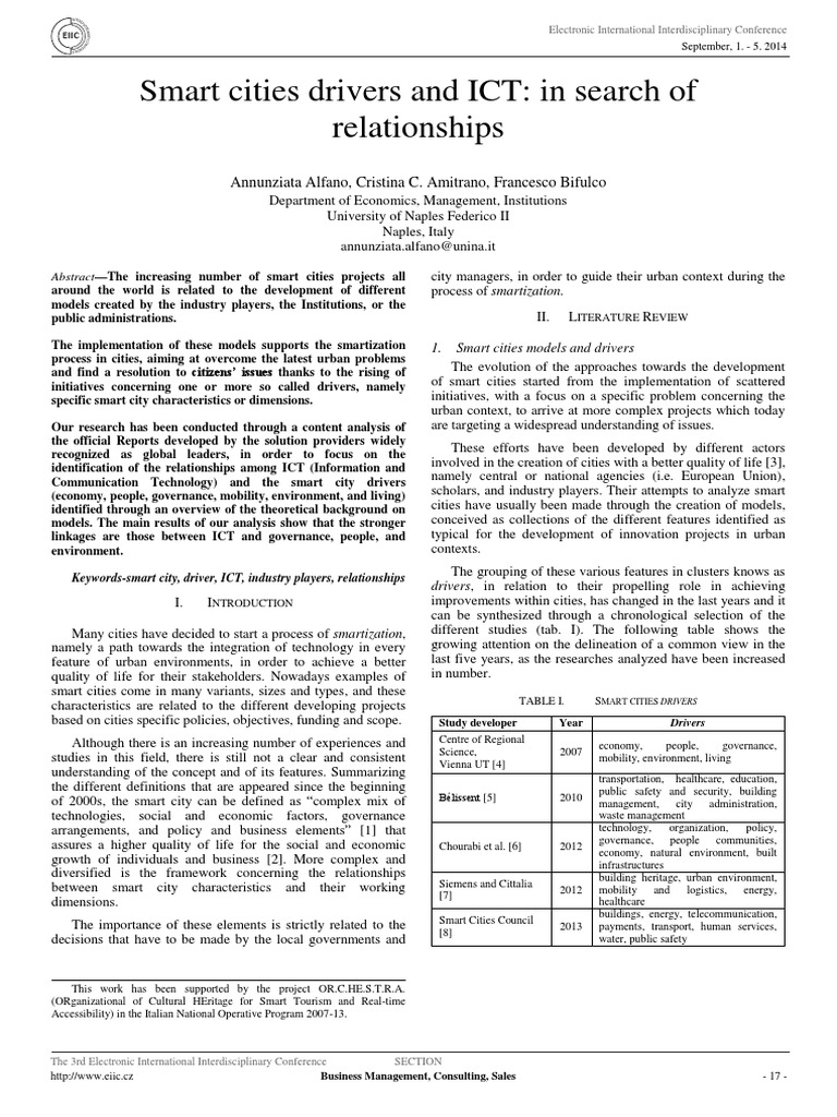 ICT's Role in Smart City Development | PDF | Educational Technology ...