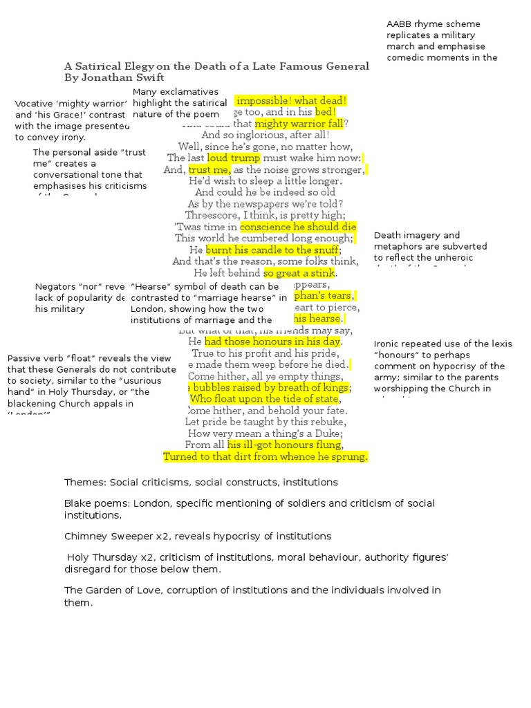 Satire essay dead famous and frontline 08 image