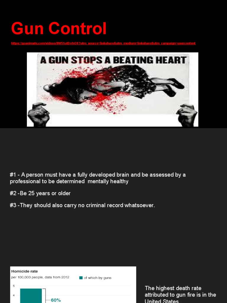 Gun Control Powerpoint | PDF | Overview Of Gun Laws By Nation ...