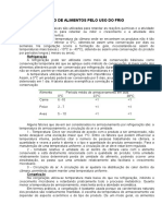 Conservação de Alimentos Pelo Uso Do Frio