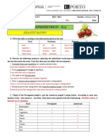 Reading Comprehension Worksheet Key