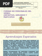Las Formas No Personales Del Verbo