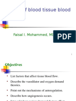 Control of Blood Tissue Blood Flow: Faisal I. Mohammed, MD, PHD