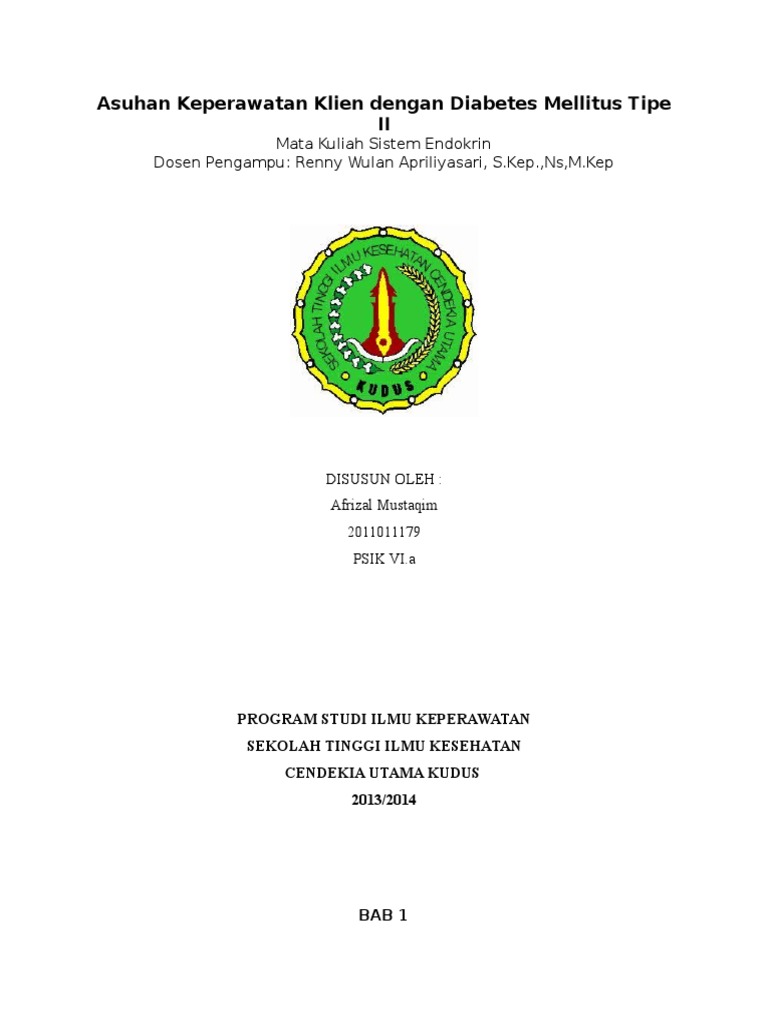 Asuhan Keperawatan Klien Dengan Diabetes Mellitus Tipe Ii